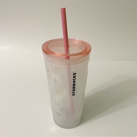 Starbucks 2022 Christmas Holiday Mottled Milky Luster Glass Tumbler 18oz Cup - Picture 16 of 16